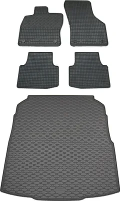 Produktbild von Rigum Gummi Fußmatten + Kofferraumwanne im Set für VW Passat B8 / 3G Limo