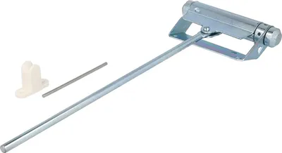 Produktbild von Türschließhilfe mit Stange – wartungsfreier Türschließer 40 kg - Türfeder Silber
