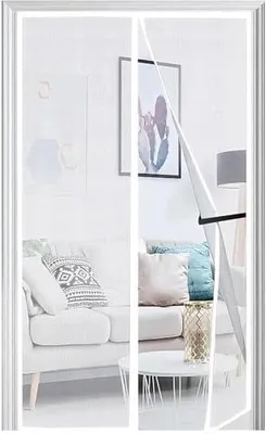 Zdjęcie produktu dla Moskitiera magnetyczna na drzwi balkonowe 75X220 cm wzmocniona
