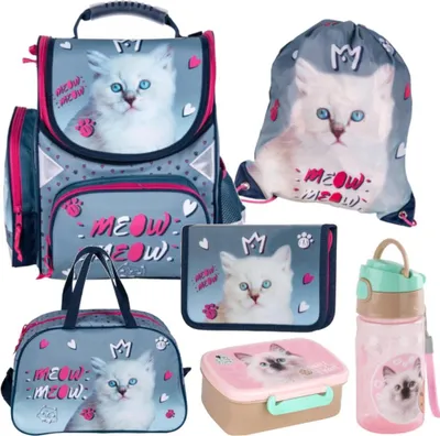 Produktbild von Schulset für Mädchen 6-teilig Kitty Cat PKC22 Paso