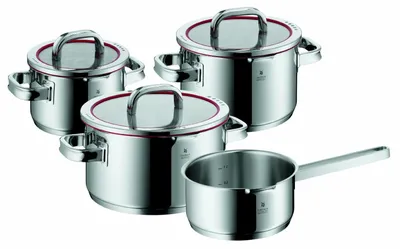 Produktbild von WMF 0760346380 Function 4 Kochtopf-Set mit Stielkasserolle 4 teilig