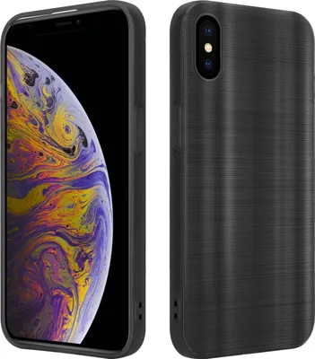 Produktbild von Cadorabo Hülle für Apple iPhone XS MAX Schutz Hülle in Schwarz Handyhülle TPU Silikon Etui Case