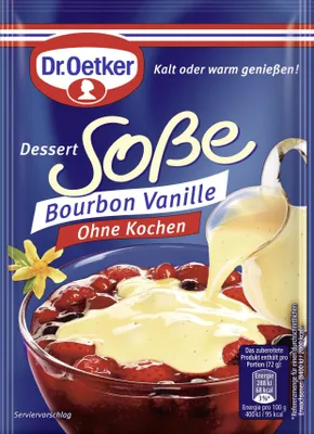 Produktbild von Dr. Oetker Dessert Sauce ohne Kochen Bourbon Vanille (39 g)