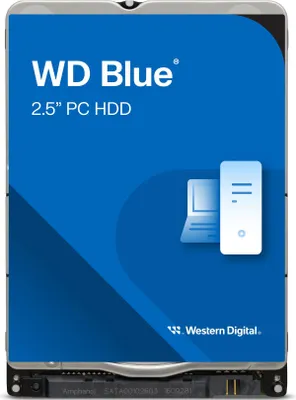 Obrázek produktu pro Western Digital Blue , 2 TB, 5400 ot/min, 128 MB, 2.5", Serial ATA III