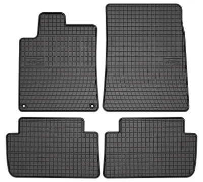 Image de Tapis de sol en caoutchouc pour Peugeot 407 2004-2011 – 4 pièces, noirs, sur mesure