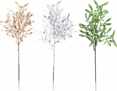 Image de Gui de NOËL argent,or,vert 50cm