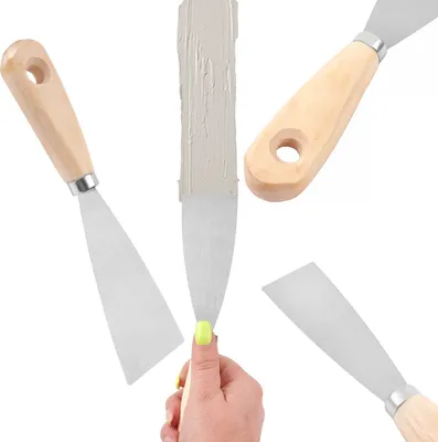Produktbild von Flächenspachtel Fassadenspachtel Spachtel Dekorspachtel 30mm holzgriff
