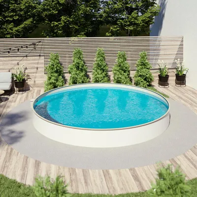 Produktbild von Pool Ø 6,00 x 1,50 m Folie sand 0,8mm EB, Stahl 0,7mm