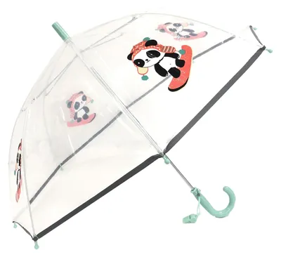 Immagine prodotto di Ombrello trasparente per bambini con bordo riflettente