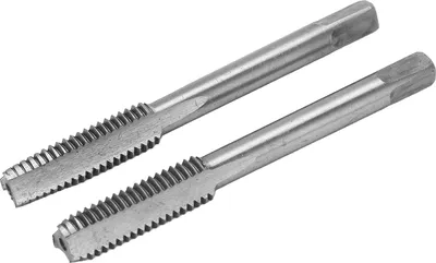 Obrázok produktu pre 2 kusy/sada Metrické závitníky z rýchloreznej ocele s 3 rovnými drážkami M8x1,25