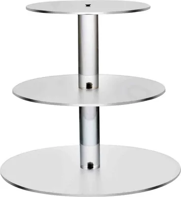 Produktbild von 3/4/5/6 TIER -Kuchenständer Transparentes Glasschalen -Dekorations -Tool für Glasschalen.-3 Layers