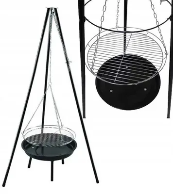 Productafbeelding van Hangende tuingrill, rond, driepoot, 52 cm