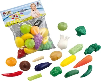 Produktbild von Früchte & Gemüse 17-Tlg. 2-fach sortiert, Kunstst.