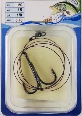 Produktbild von Stahlvorfach System mit Drilling 50cm Gr. 1/0 Tragkraft 15kg