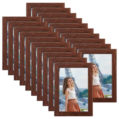 Fotorahmen 20er-Pack 10x15 cm dunkles Kaffebraun
