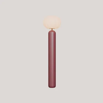 Produktbild von LED Wegeleuchte Solar Metall mit Dimmer IP65 3000 K warmweißes Licht 200 lm 142.7 cm Bordeaux Weiß rund