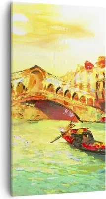Produktbild von Bild auf Leinwand - Leinwandbild - Venedig Gondel - 55x100cm - Wand Bild - Wanddeko - Wandbilder - Leinwanddruck - Bilder - Kunstdruck - Wanddekoration - Leinwand bilder - Wandkunst - PA55x100-3841