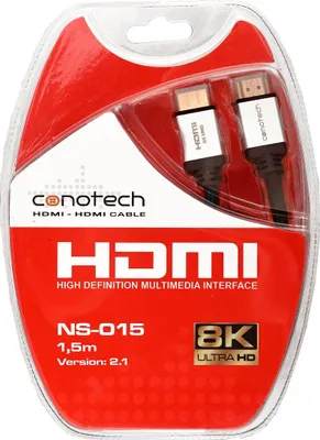 Obrázok produktu pre HDMI 2.1 kábel CONOTECH NS-015 1,5 m 8K BLISTER