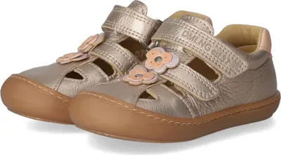 Image de Sandales Däumling pour enfants, en cuir lisse, couleur or, taille 22