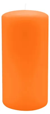 Immagine prodotto di Candele a colonna 150 x Ø 80 mm, Arancio mandarino, 4 pezzi