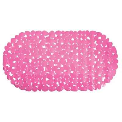 Produktbild von MSV Duschmatte Duscheinlage Badewannenmatte Anti Rutschmatte Einlage Dusche 35x68 cm Kieselstein Pink