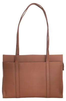 Produktbild von Josephine Osthoff Damen Handtasche Legat, Shopper aus 100% Echleder, handgemacht mit Laptopfach bis 13 Zoll, Henkeltasche mit Schultergurt, für Arbeit, Uni, Einkauf, mit Reißverschluss