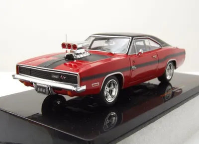 Produktbild von Ixo Models CLC475 Dodge Charger R/T 1970 rot schwarz 1:43
