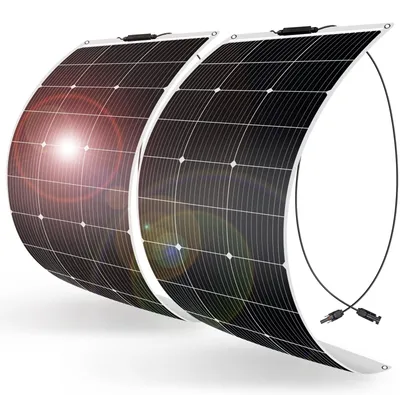 Zdjęcie produktu dla Panel słoneczny elastyczny - 200 W - 2 x 100 W - 18 V monokrystaliczny