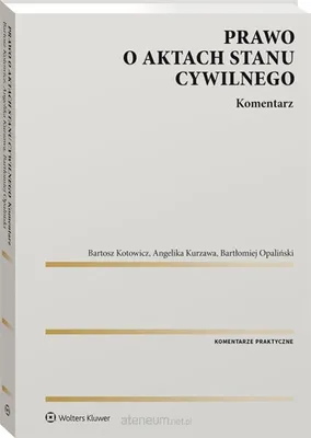 Immagine prodotto di Prawo o aktach stanu cywilnego. Komentarz