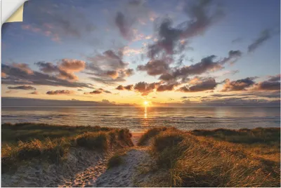 Produktbild von ARTland Wandbild, selbstklebend Sonnenuntergang auf Sylt Größe: 90x60 cm