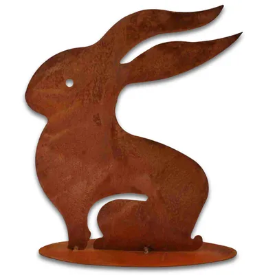 Produktbild von Rostikal Osterhase 25 cm hoch Osterdeko Edelrost Deko Frühling aus Metall Osterdekoration Tischdeko