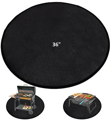 Productafbeelding van Hittebestendige, ronde vuurkorf, 91 cm diameter, waterdicht, geschikt voor buiten, barbecue, terras
