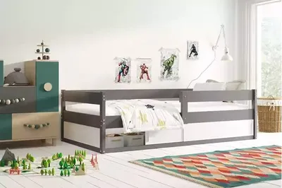 Obrázok produktu pre Detská posteľ 80 x 160 ZIXI s dvierkami - grafitová