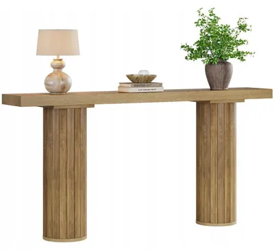 Zdjęcie produktu dla Stolik konsolowy HOGA-SL0039, 160 x 30 x 85 cm, brązowy