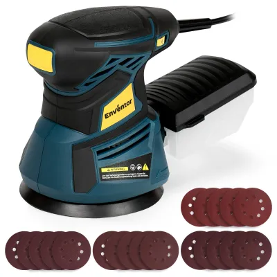 Exzenterschleifer 125 mm, 350 W, 6000-13000 U/min, 6 Gänge