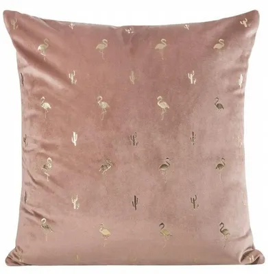 Produktbild von Eurofirany Kissenbezug Milliy Dekokissen Velours 45x45 cm Rosa