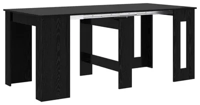 Produktbild von vidaXL Esstisch 180 x 85 x 75 cm Holzwerkstoff Schwarze Eiche