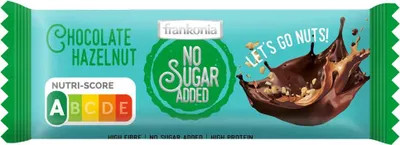 Produktbild von Frankonia No Sugar Added Riegel Chocolate Hazelnut 50g