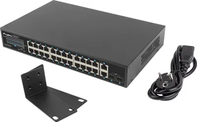 Produktbild von LANBERG Switch 24x 1GB DSP+/2x GB 2x SFP Rack 19" Gigabit Et
