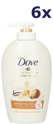 Produktbild von 6x Dove Handzeep Pompje - Shea Butter 250 ml