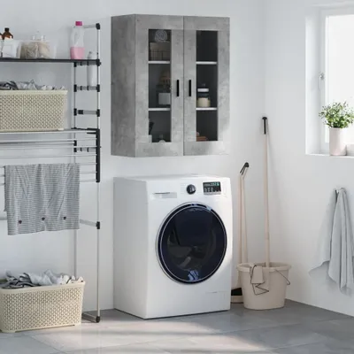Produktbild von vidaXL Wandschrank Betongrau 69,5x34x90 cm
