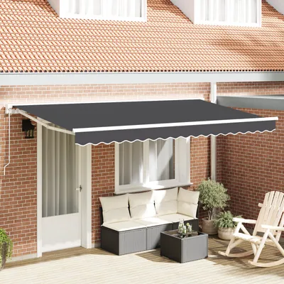 Obrázek produktu pro vidaXL Náhradní látka na markýzu, antracitová, 4 x 2 m, polyester