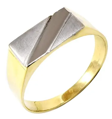 Produktbild von Herren Ring Glare 494 585er Gelb- & Weißgold Ringgröße 65 Breite 0,3 cm Oberseite 0,7 cm