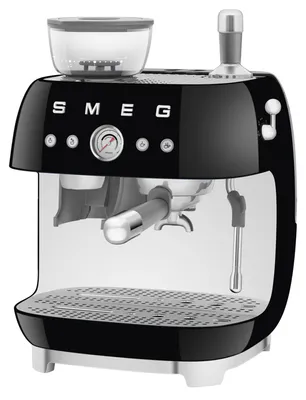 Produktbild von Smeg EGF03BLEU Manuelle Espressomaschine 2.4L 58mm 1650W Schwarz Integrierter Knopf