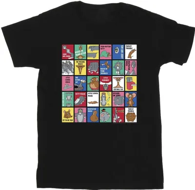 Produktbild von Tom And Jerry - "Grid Squares" T-Shirt für Herren BI52126 (3XL) (Schwarz)