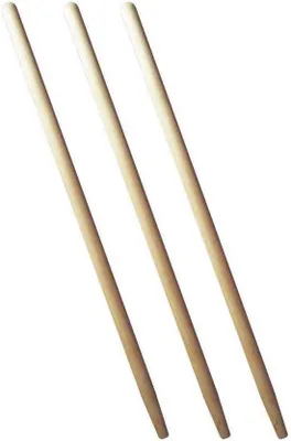 Productafbeelding van Set van 3 Tuinspaden en Graspunten met Houten Steel - 150 cm, Ø 37