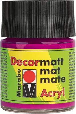 Obrázok produktu pre Marabu akrylová farba "Decormatt" magenta 50 ml v nádobke
