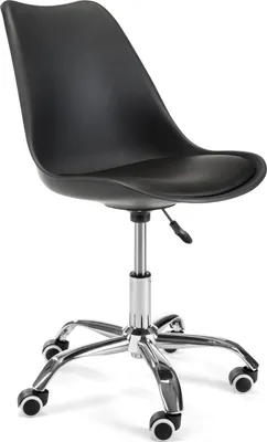Image de Akord Chaise Pivotante Noir 44X40X85