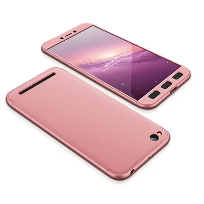 Produktbild von GKK 360 Schutzhülle für Xiaomi Redmi 5A - Hellrosa KP15703