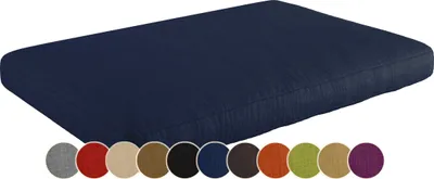 Produktbild von sunnypillow Palettenkissen für Gartenmöbel - Sitzkissen 120x60x15 cm - Palettenauflage für Palettensofa für Haus und Garten - Palettenpolster, Sitzpolster für Palettenmöbel - Kissen Blau